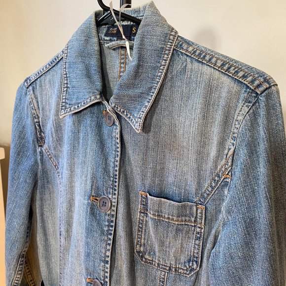 JCREW Women's S Tailored Denim Jean Jacket with Pockets - Picture 4 of 6